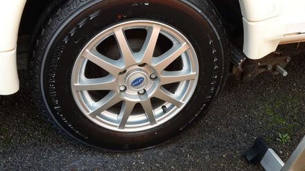 Caravan Wheels Cleaned & Dressed